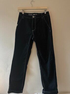 Fivestar General Co. Black Jeans with White Stitching